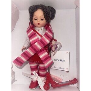 Madame Alexander 8" Doll "Let's Ride" With Scooter, Scarf, Purse and Box #40435